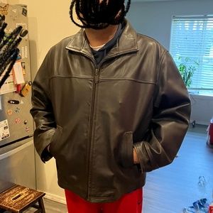 Men’s Timberland Leather Coat XXL